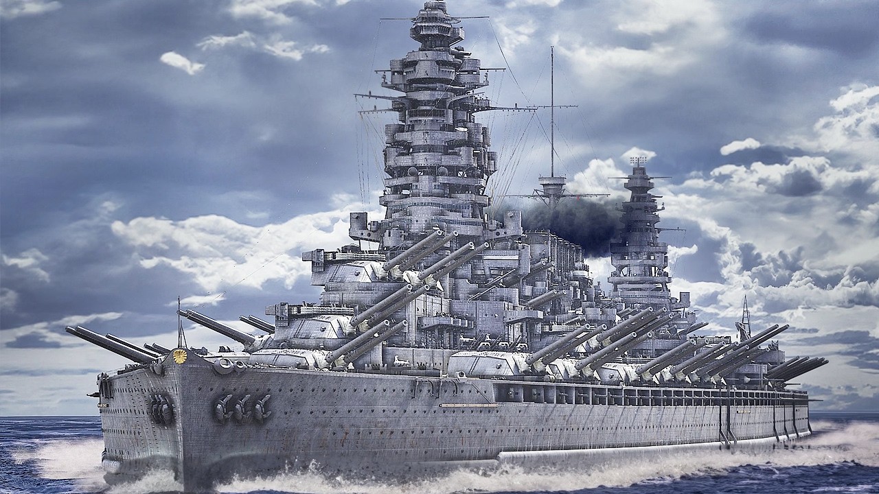 タイ航空 超巨大1/150スケール 約50cm!!! Japanese plan to build a huge battleship, “500,000-ton