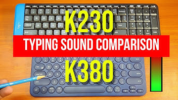 Typing Sounds: Logitech K230 (KB 220) vs. Logitech K380 Multi Device Bluetooth Keyboard