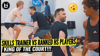 Skills Trainer VS Ranked High School Players! King of The Court w/ Tyler Relph