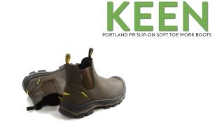 Keen Portland Pr Slip-On Work Boots - Waterproof, Soft Toe For Men
