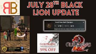 July 28th Black Lion Update - World Boss Event, New Cape Skins and More!