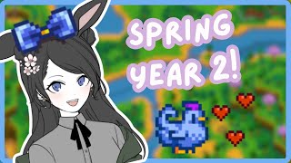 Entering Spring Year 2! BLUE CHICKENS WE'RE COMING FOR YOU!! (╭ರ_•́)【Stardew Valley】PNG EN Vtuber