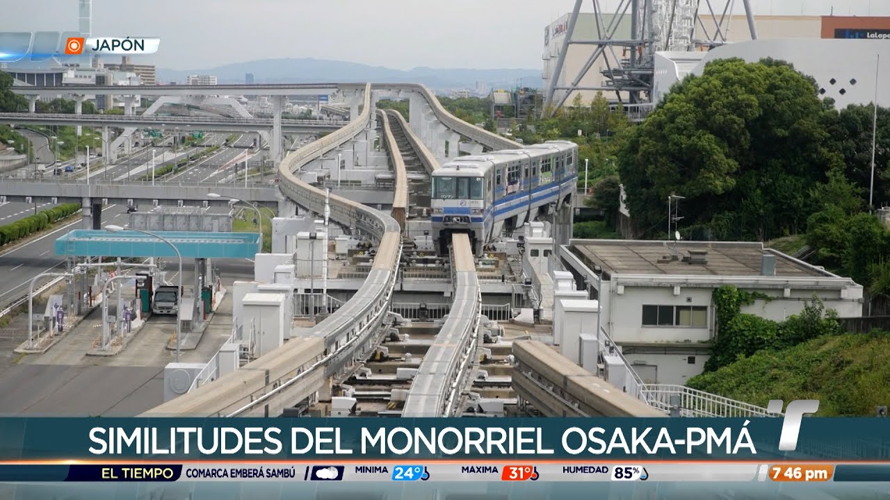 Similitudes entre el monorriel de Osaka y el de la Línea 3 del Metro de Panamá