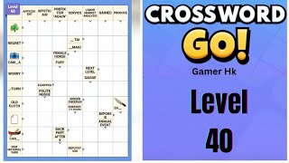 Crossword Go level 40 Walkthrough Solution 