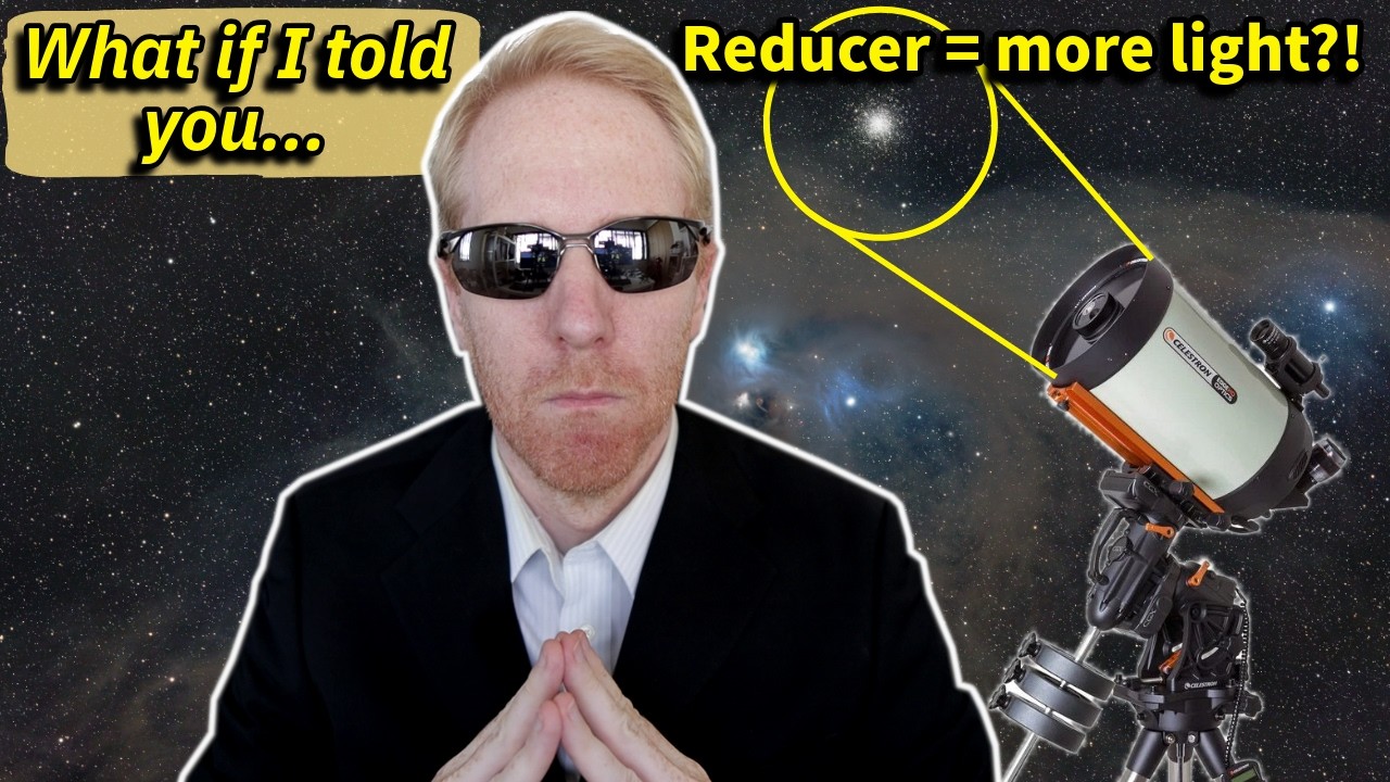 Adding a reducer makes your telescope gather MORE* LIGHT. (*T&Cs apply)