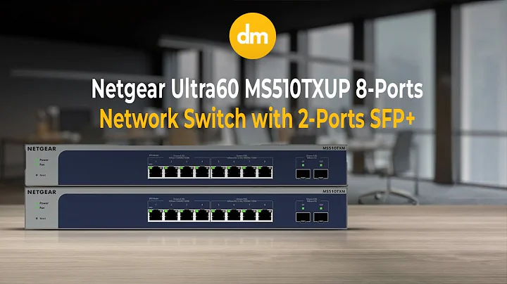 Netgear ultra60 ms510txup 8-ports | modern networking switch with 2-ports