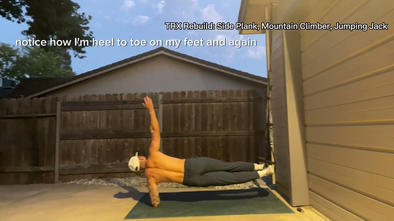 TRX Side Plank, Mountain Climber, Jumping Jack - YouTube