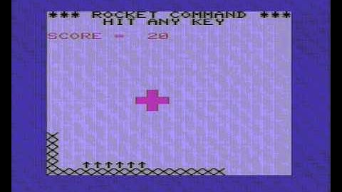 VIC-20 Rocket Command (Hit any key)
