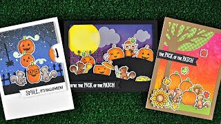 Lawn Fawn Intro to Pick of the Patch, Reveal Wheel Pick of the Patch Add-On + 3 cards from start to finish