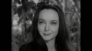 Morticia Addams being iconic for 10 minutes straight (1964 series)