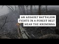 Real battle footage Assault battalion in a forest belt near the city of Kreminna