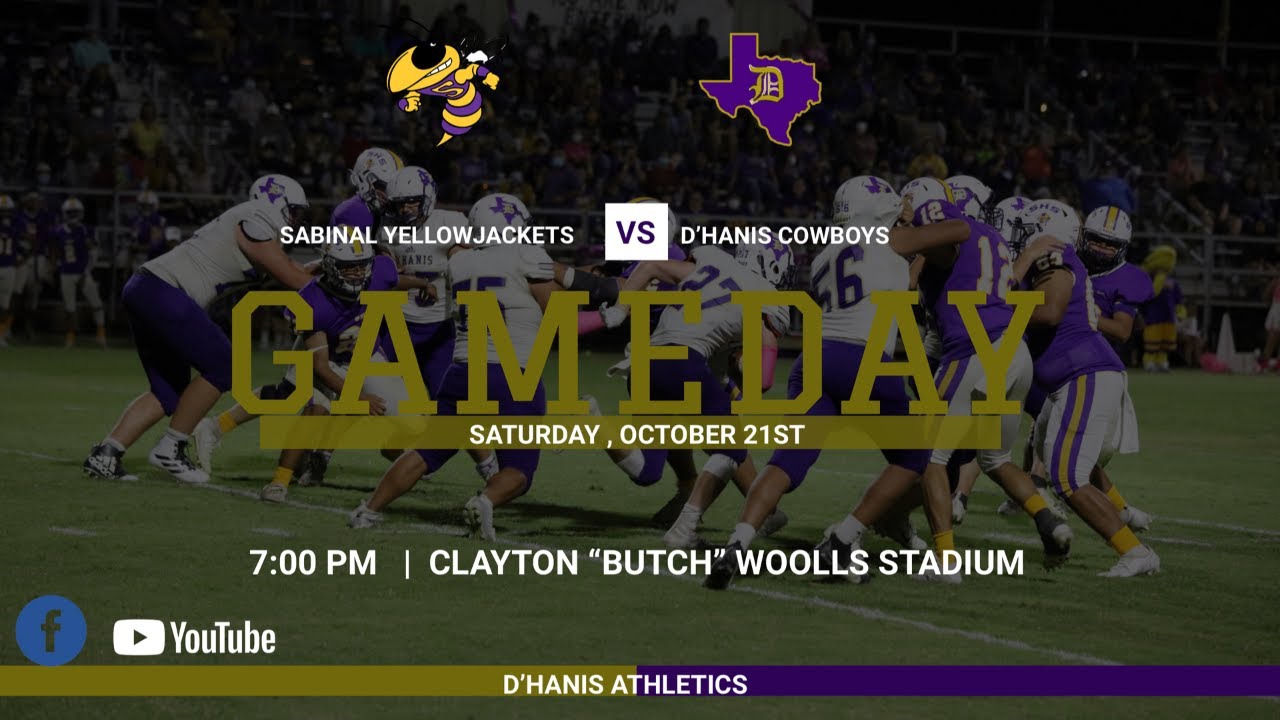 TX HIGH SCHOOL FOOTBALL SABINAL YELLOWJACKETS VS D’HANIS COWBOYS YouTube