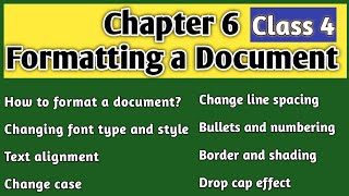 Chapter 6 Formatting a Document Class 4