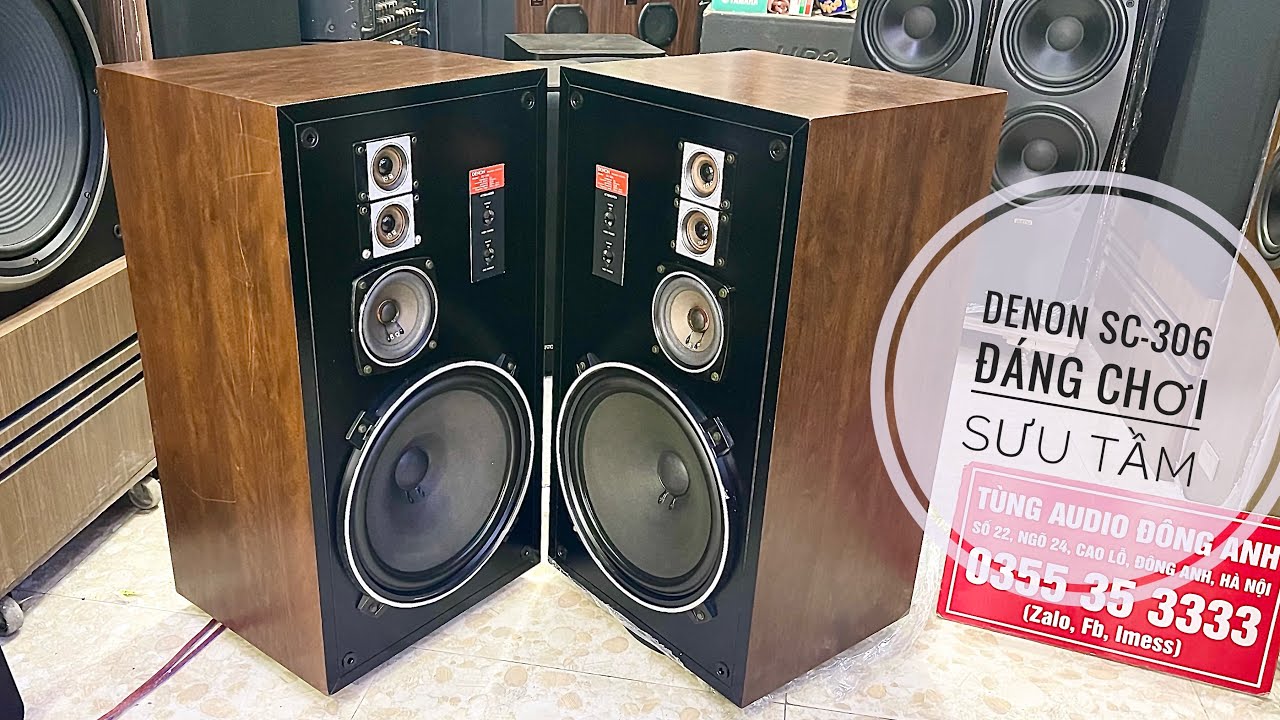 Loa Denon Sc-306 dòng loa đẳng cấp của hãng,khá hiếm về,chất âm