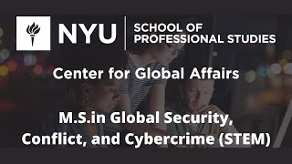 M.S. in Global Security, Conflict, and Cybercrime (STEM)