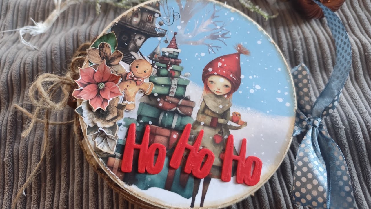 Tuto mini album rond hohoho