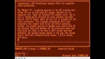 6 Minutes of Word Processing : 86Box Emulating Compaq Portable III