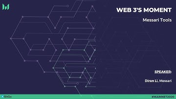 Messari Tools Demo - Mainnet 2020