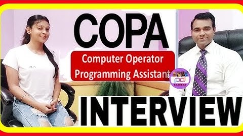 ITI #COPA Interview in Hindi | Computer operator programming Assistant | PD Classes