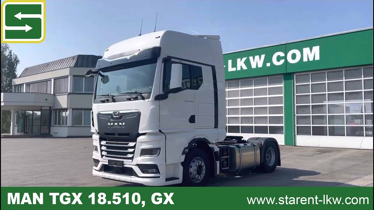 verkauft - MAN TGX 18.510, GX Fahrerhaus, Retarder, Standklima, LED,  SZM22035, www.starent-lkw.com 