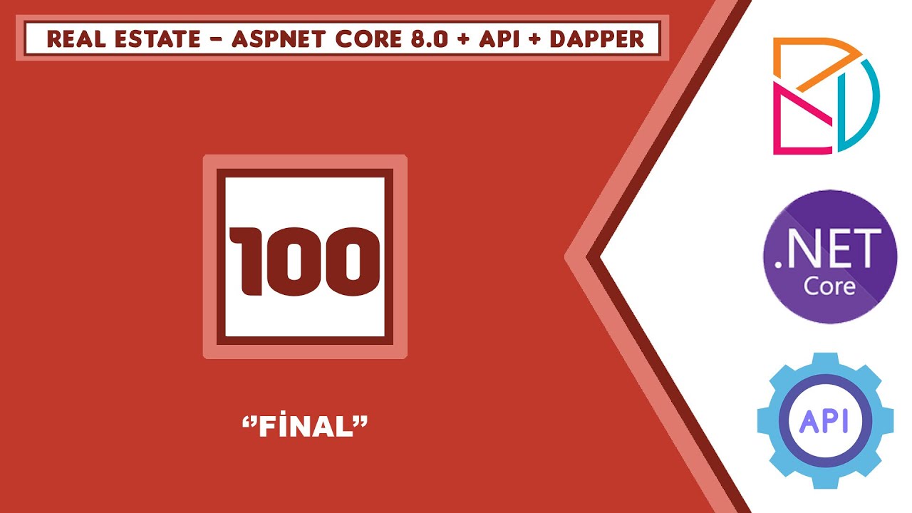 #100 Real Estate - AspNet Core 8.0 + Api + Dapper - Final - YouTube