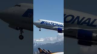 National Airlines Boeing 747-400 Bcf Taking Off From Anchorage On 6212024
