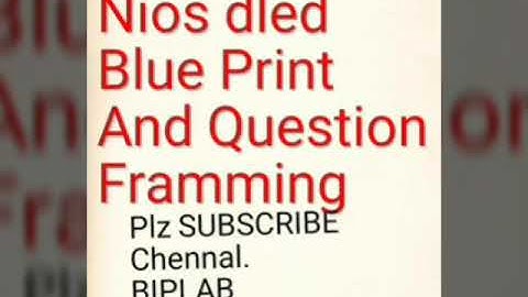 WBA 512 Blue Print and Question Framming