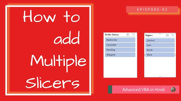 How to add Multiple Slicers in VBA | Advanced VBA in Hindi