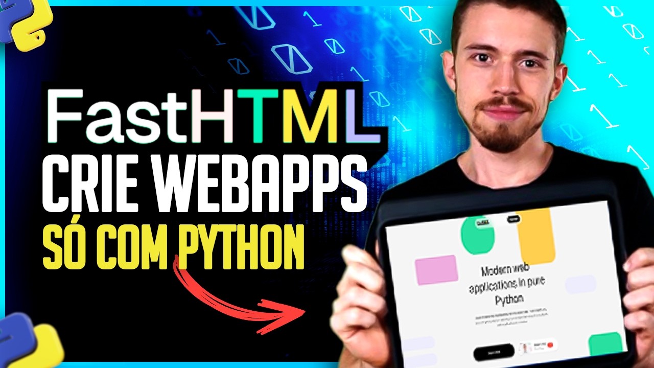 Como Criar WebApps Modernos só Usando Python - FastHTML - YouTube