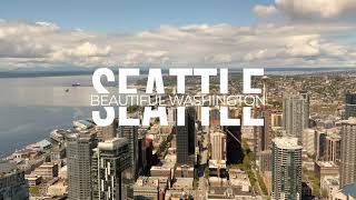 Seattle Downtown 2021. 4K Time-lapse. Beautiful Washington.