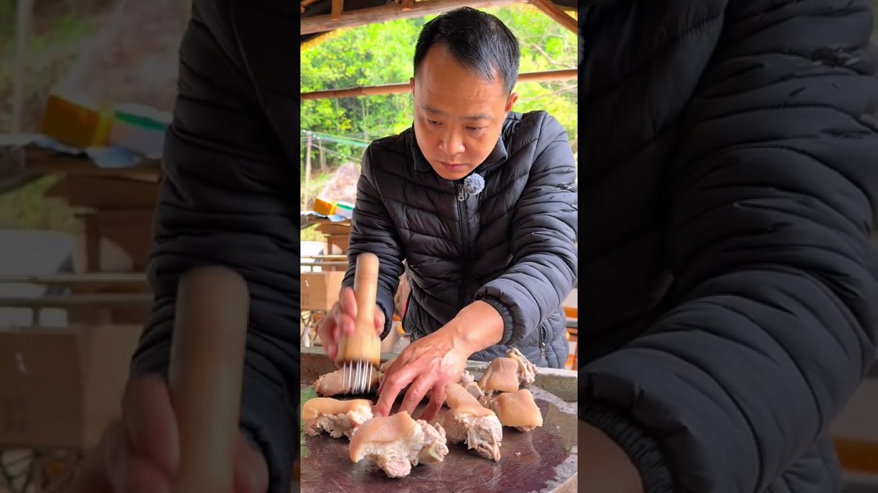 五香滷豬蹄，軟糯彈牙有嚼勁，香到靈魂出竅，一口就愛到瘋狂！ #臘月農村美食總帶著濃濃的暖意 #農村美食 #我在鄉村做美食 #農家飯菜就是香