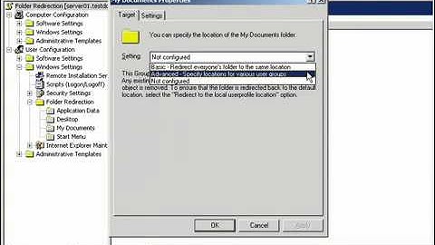 38 Folder Redirection Using Group Policy wmv
