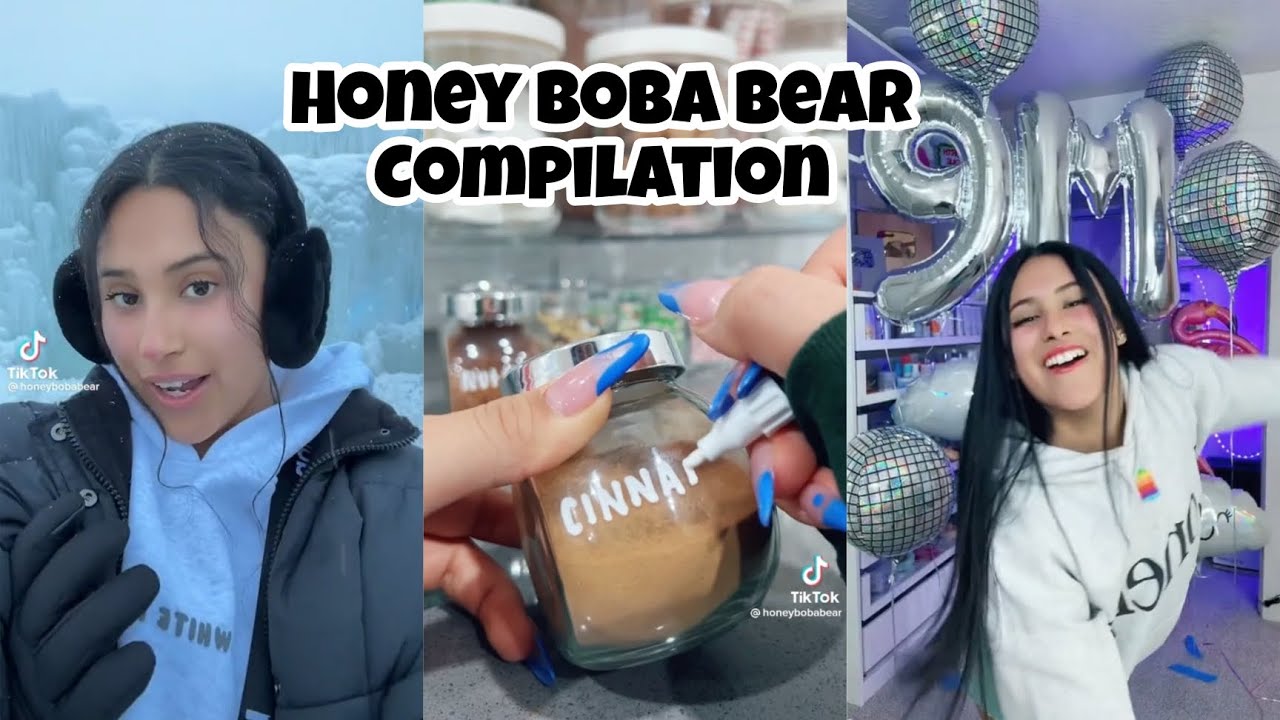 Honey Boba Bear TikTok Compilation|Vanilla Coffee - YouTube