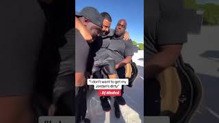 Don’t get the shoes dirty 😂😂😂 (via @djkhaled/TT) #shorts Wealth