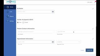 Patient Check-In Process for MAPs
