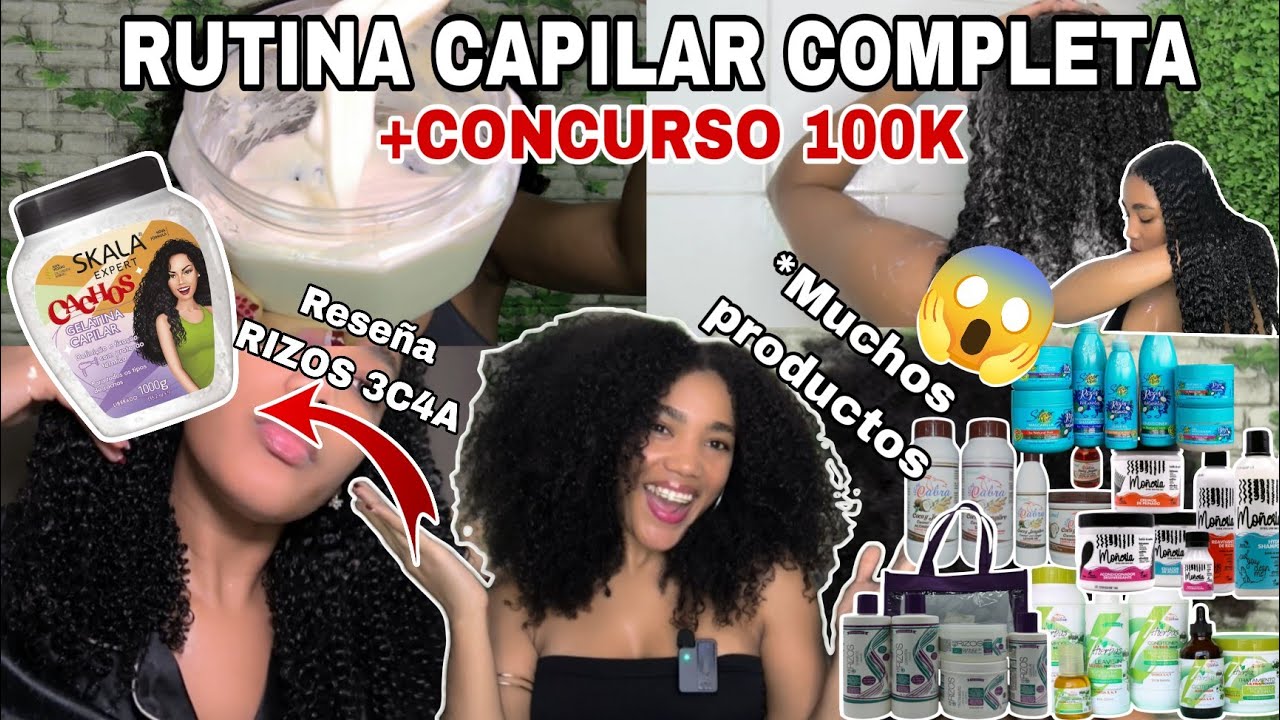 RUTINA CAPILAR COMPLETA PARA PELO AFRO RESECO Y MALTRATADO 😱💦 +CONCURSO 100K|Rachell Santos 