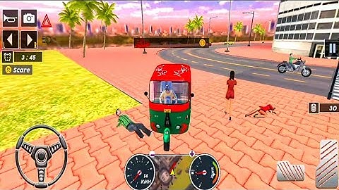 tuk tuk auto rickshaw driving simulator 3d - android gameplay on YouTube