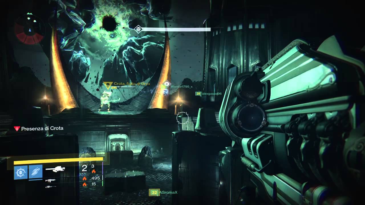 Destiny End Of Crota LV33 [Finito] Parola Di Crota, Luminante, Signore del tuono