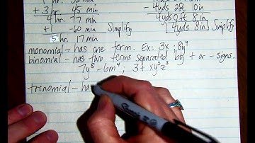 Adding and Subtracting Mixed Measures/Polynomials