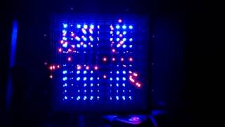 12x12x12 RGB cube spectrum analyzer