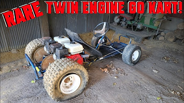 Abandoned DUAL ENGINE Go Kart Revival! - Will it Run??