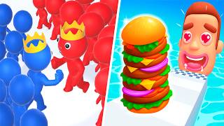 Sandwich Runner Vs Count Masters Stickman Clash - All Level Gameplay Android,iOS - NEW UPDATE NP2