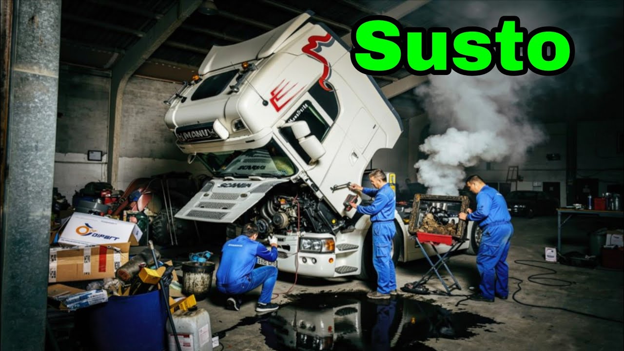 Sorpresa. Averia inesperada. #scania #trucking #camion #trailer 