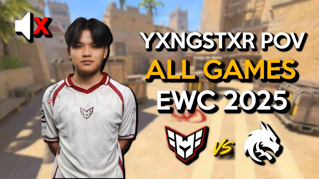 🔥YXNGSTXR POV vs TEAM SPIRIT! (ALL GAMES) - EWC 2025 | CS2 POV