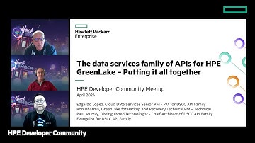The data services family of APIs for HPE GreenLake – Putting it all together