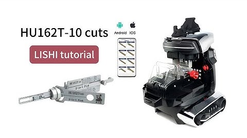 Lishi tutorial of HU162T-10 cuts pick & decode & mill a new key by 2m2tank CNC key cutting machine