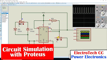 How to generate PWM waveform using 555 timer || Gate Pulse Generator || Proteus Tutorial