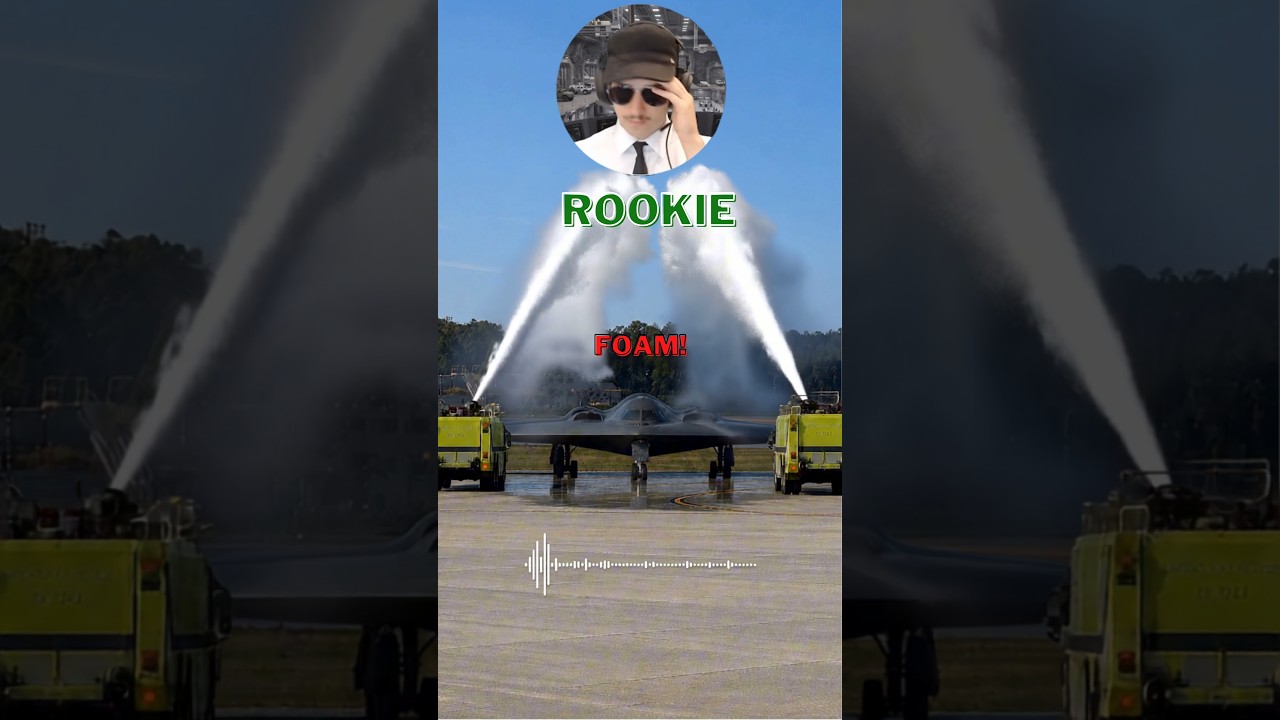 B-2 Gets Water Salute from Rookie 😱