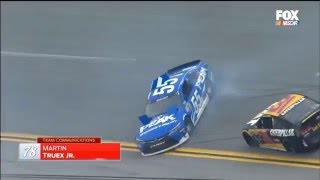 Nascar Sprint Cup Series 2016. Talladega Superspeedway. Michael Waltrip Near Crash
