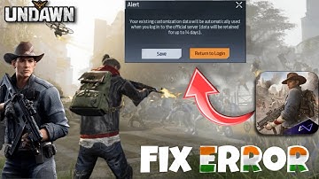 UNDAWN Game Not Open Problem- Fixed 💯 Solution || Undawn Server problem | Server Maintenance